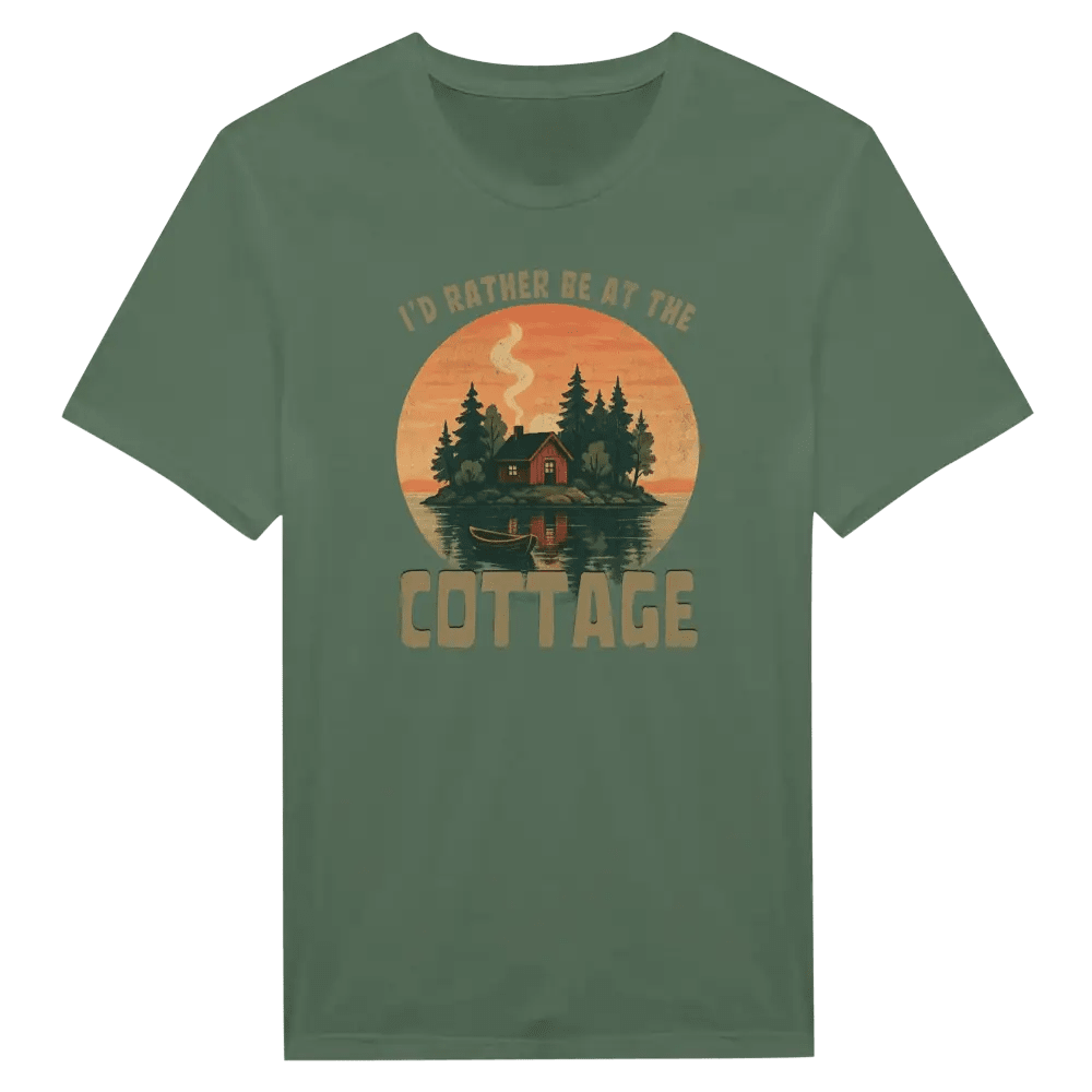 I'd Rather Be At The Cottage 5 - T-shirt - Rather Be In Finland