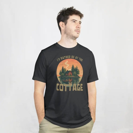 I'd Rather Be At The Cottage 5 - T-shirt - Rather Be In Finland