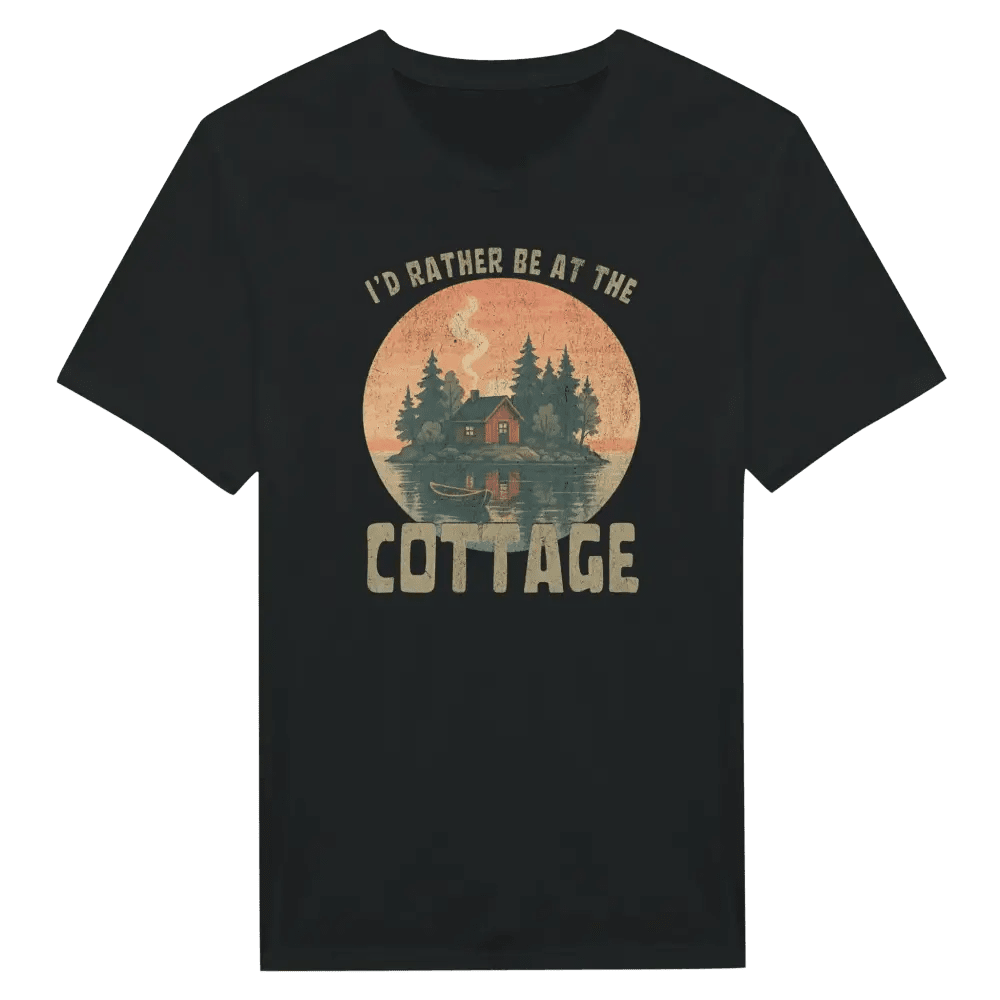 I'd Rather Be At The Cottage 5 - T-shirt - Rather Be In Finland