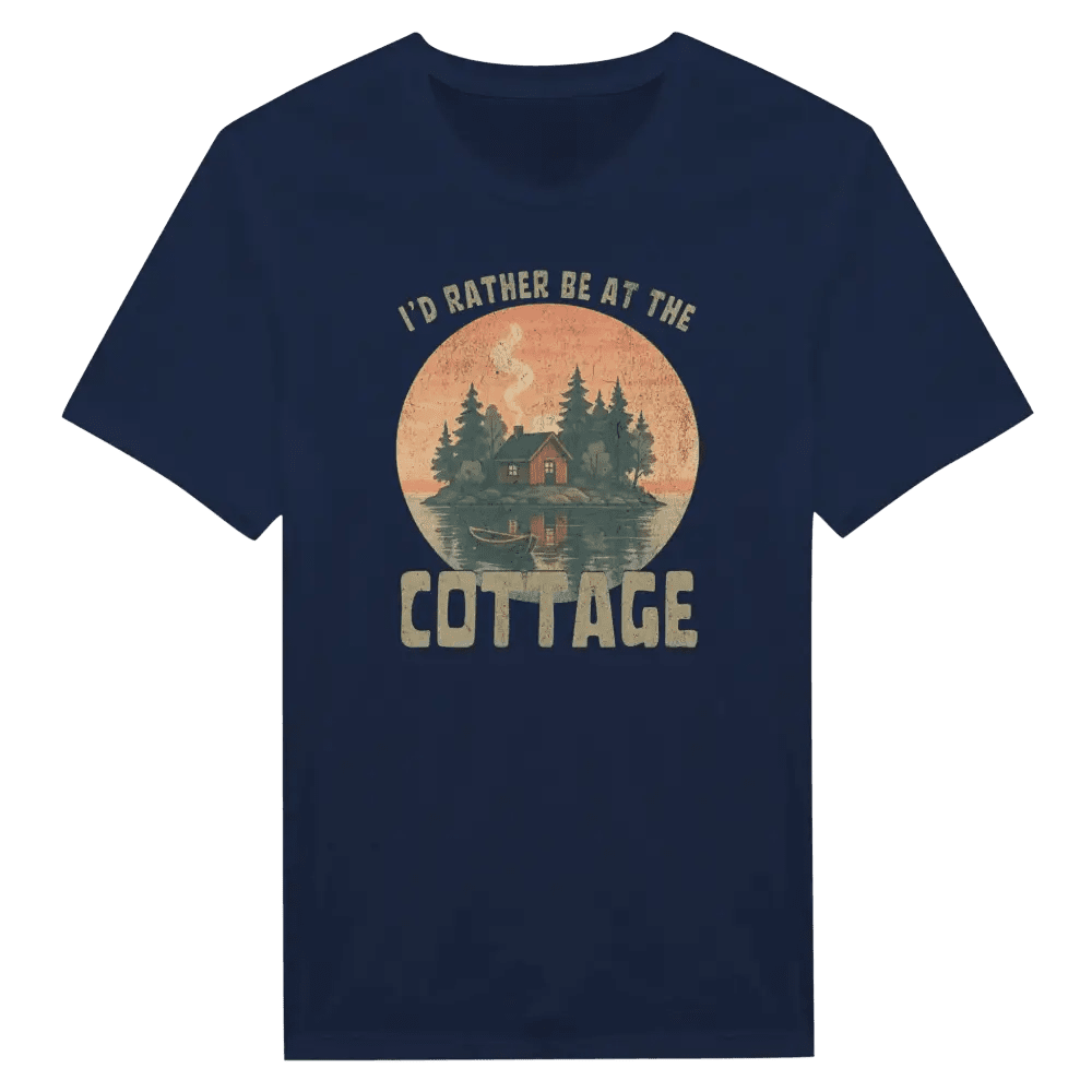 I'd Rather Be At The Cottage 5 - T-shirt - Rather Be In Finland