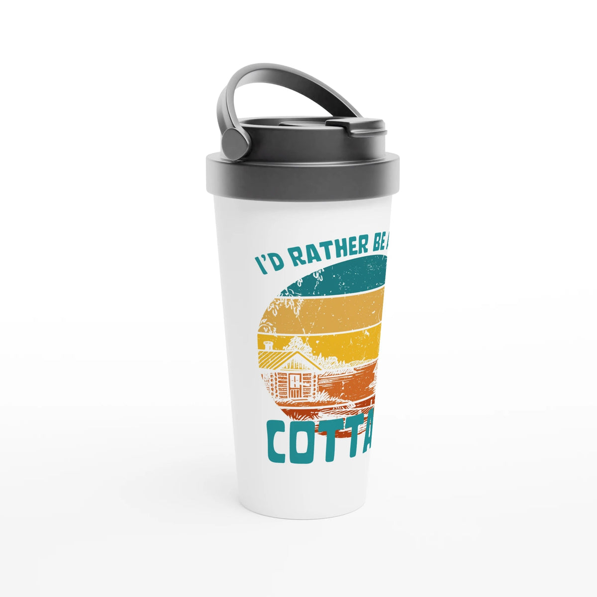 I'd Rather Be At The Cottage - Stainless Steel Travel Mug - Rather Be In Finland