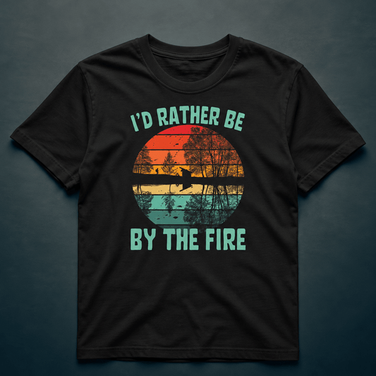 I'd Rather Be By The Fire - T-Shirt - Rather Be In Finland