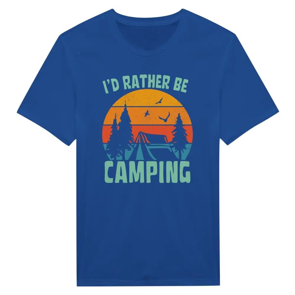 I'd Rather Be Camping - T-Shirt - Rather Be In Finland