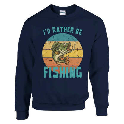 I'd Rather Be Fishing Perch - Sweatshirt - Rather Be In Finland