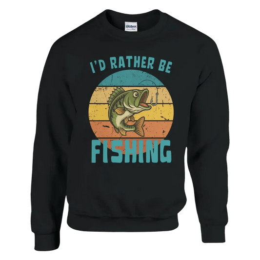 I'd Rather Be Fishing Perch - Sweatshirt - Rather Be In Finland