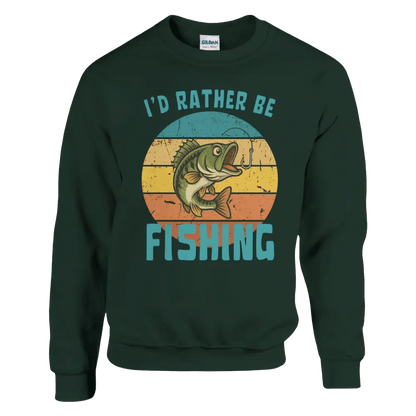 I'd Rather Be Fishing Perch - Sweatshirt - Rather Be In Finland