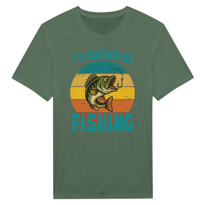I'd Rather Be Fishing Perch - T-shirt - Rather Be In Finland