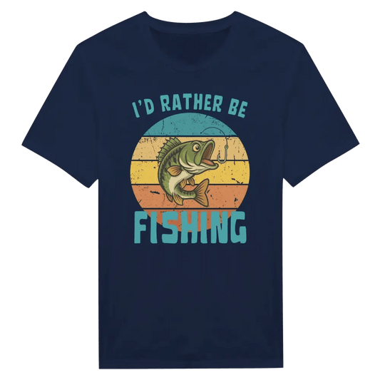 I'd Rather Be Fishing Perch - T-shirt - Rather Be In Finland