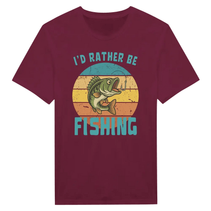 I'd Rather Be Fishing Perch - T-shirt - Rather Be In Finland
