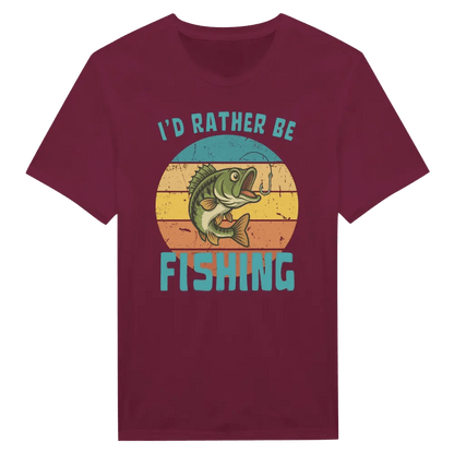 I'd Rather Be Fishing Perch - T-shirt - Rather Be In Finland