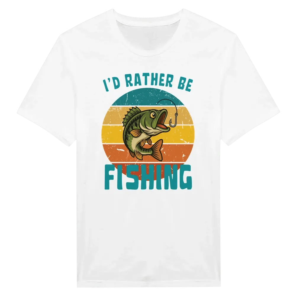 I'd Rather Be Fishing Perch - T-shirt - Rather Be In Finland