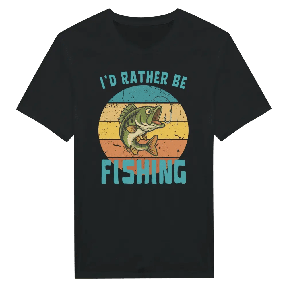 I'd Rather Be Fishing Perch - T-shirt - Rather Be In Finland