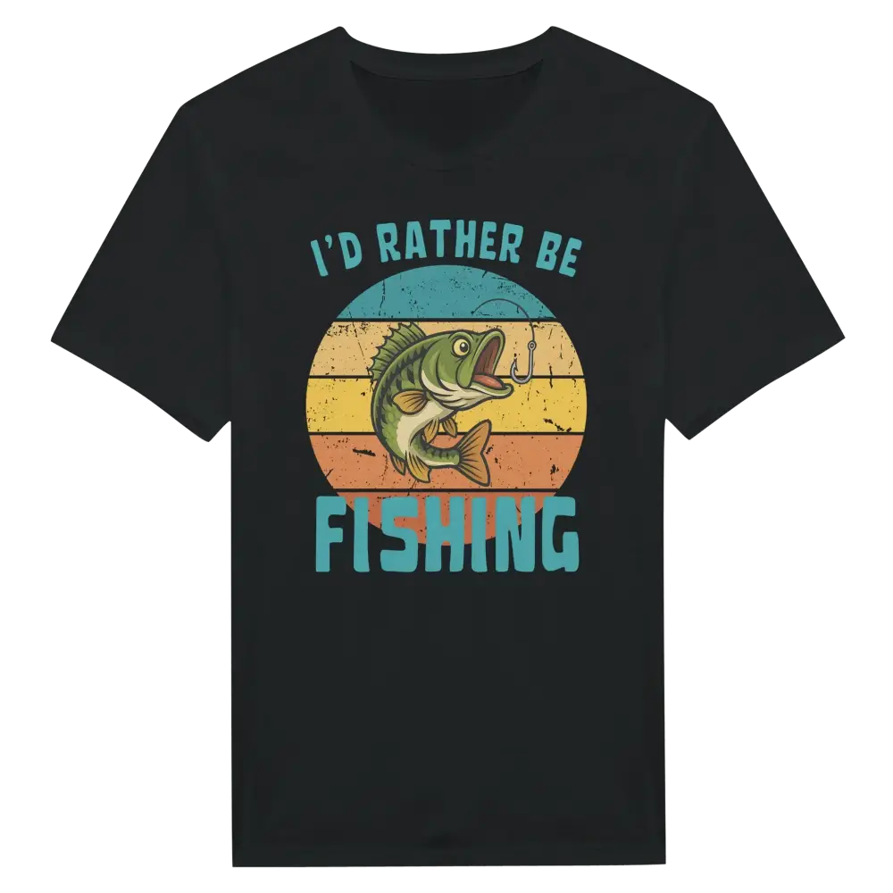 I'd Rather Be Fishing Perch - T-shirt - Rather Be In Finland