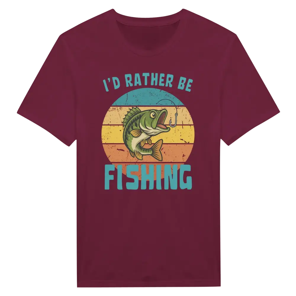 I'd Rather Be Fishing Perch - T-shirt - Rather Be In Finland