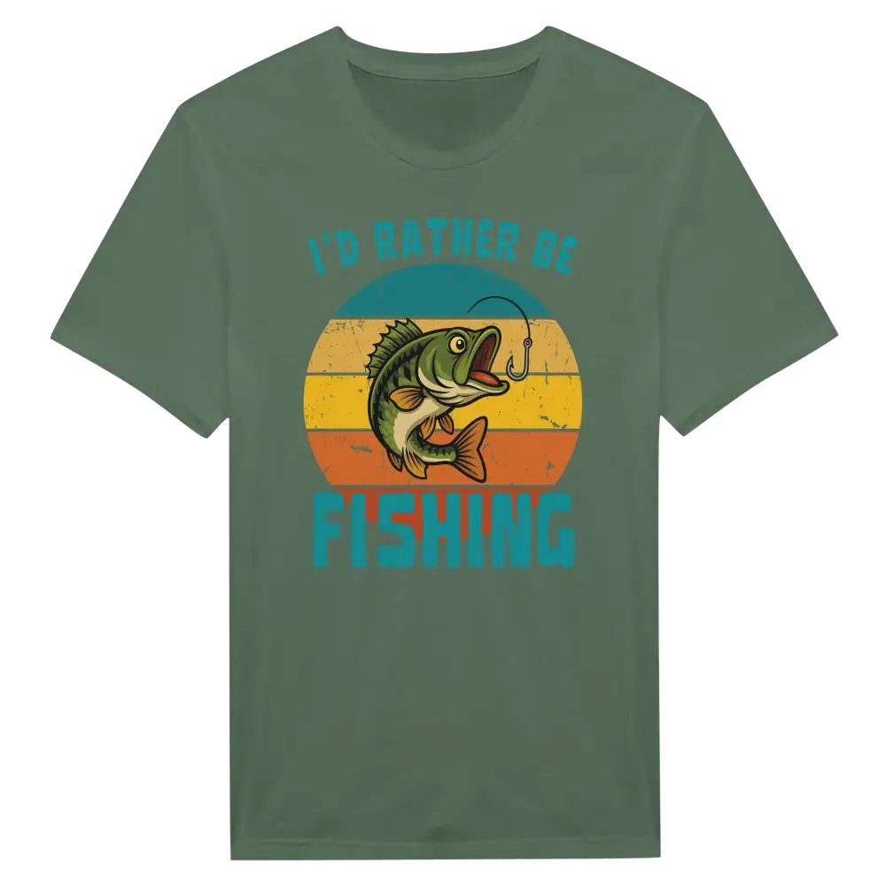 I'd Rather Be Fishing Perch - T-shirt - Rather Be In Finland