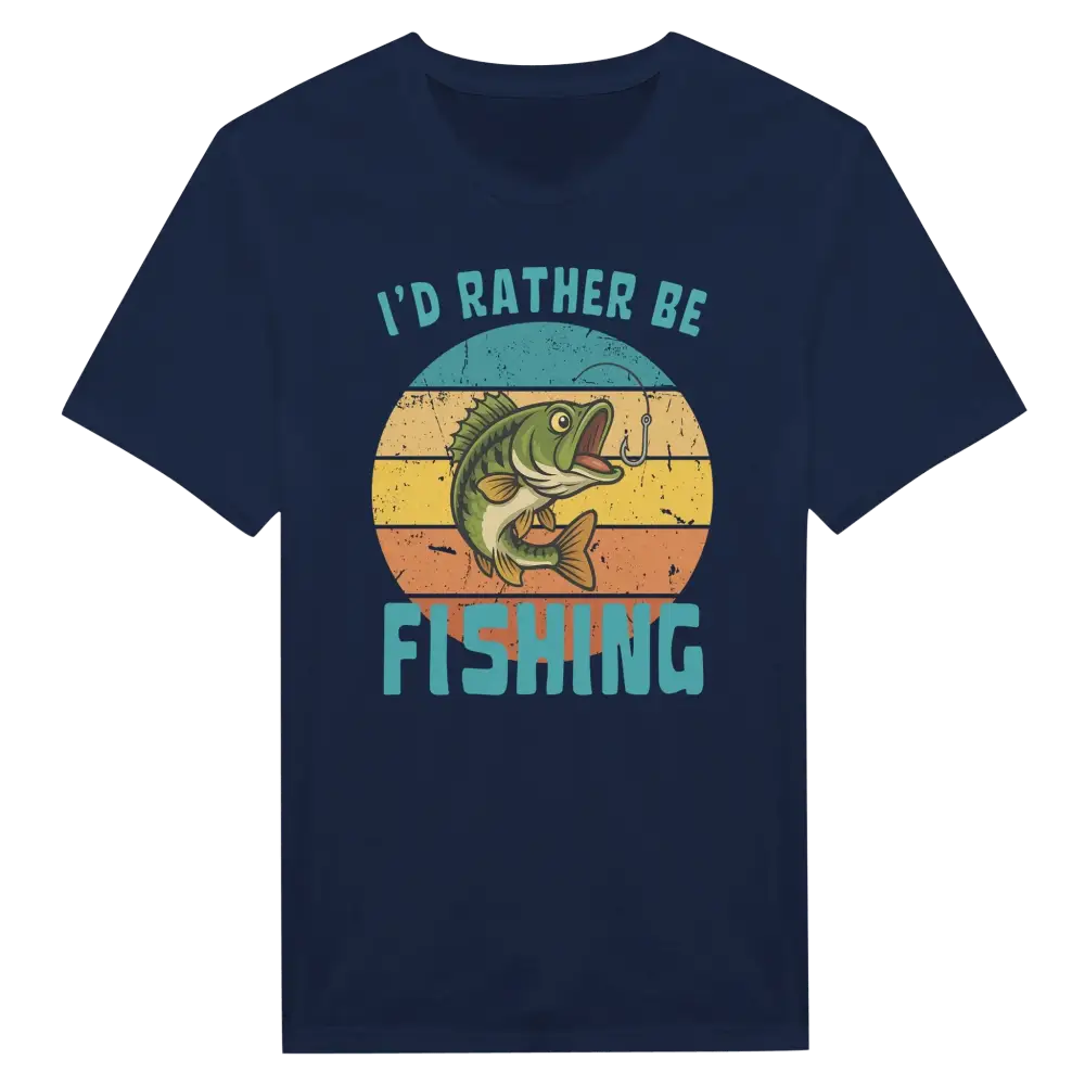 I'd Rather Be Fishing Perch - T-shirt - Rather Be In Finland
