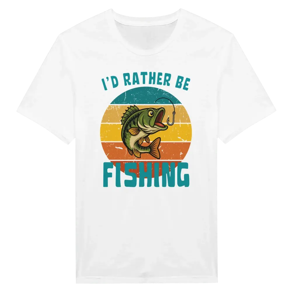 I'd Rather Be Fishing Perch - T-shirt - Rather Be In Finland