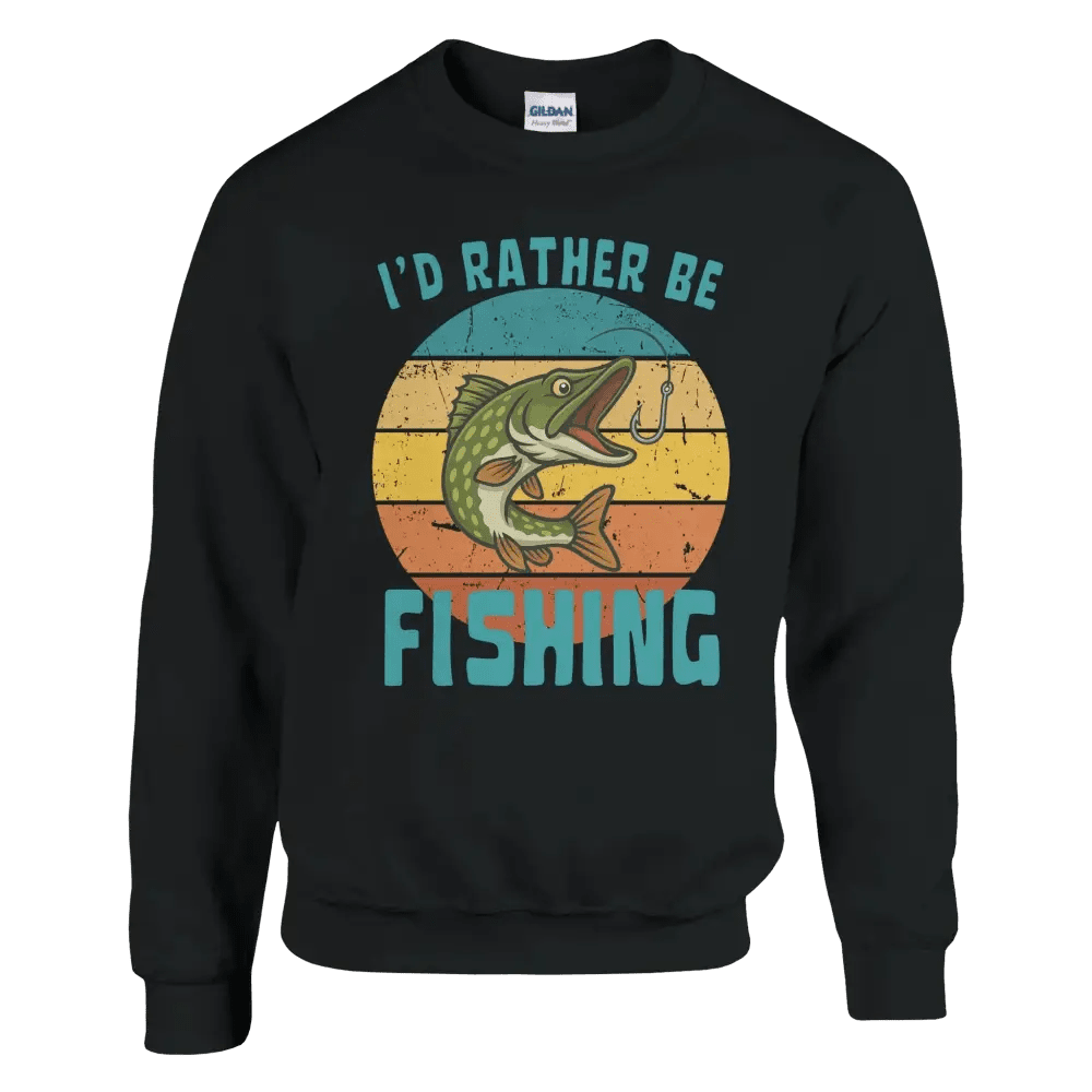 I'd Rather Be Fishing Pike - Sweatshirt - Rather Be In Finland