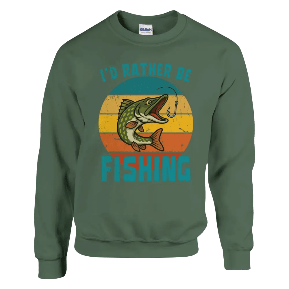 I'd Rather Be Fishing Pike - Sweatshirt - Rather Be In Finland