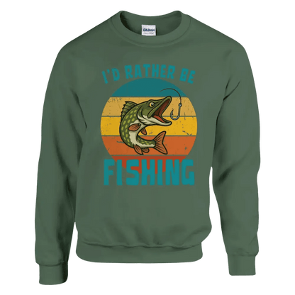 I'd Rather Be Fishing Pike - Sweatshirt - Rather Be In Finland