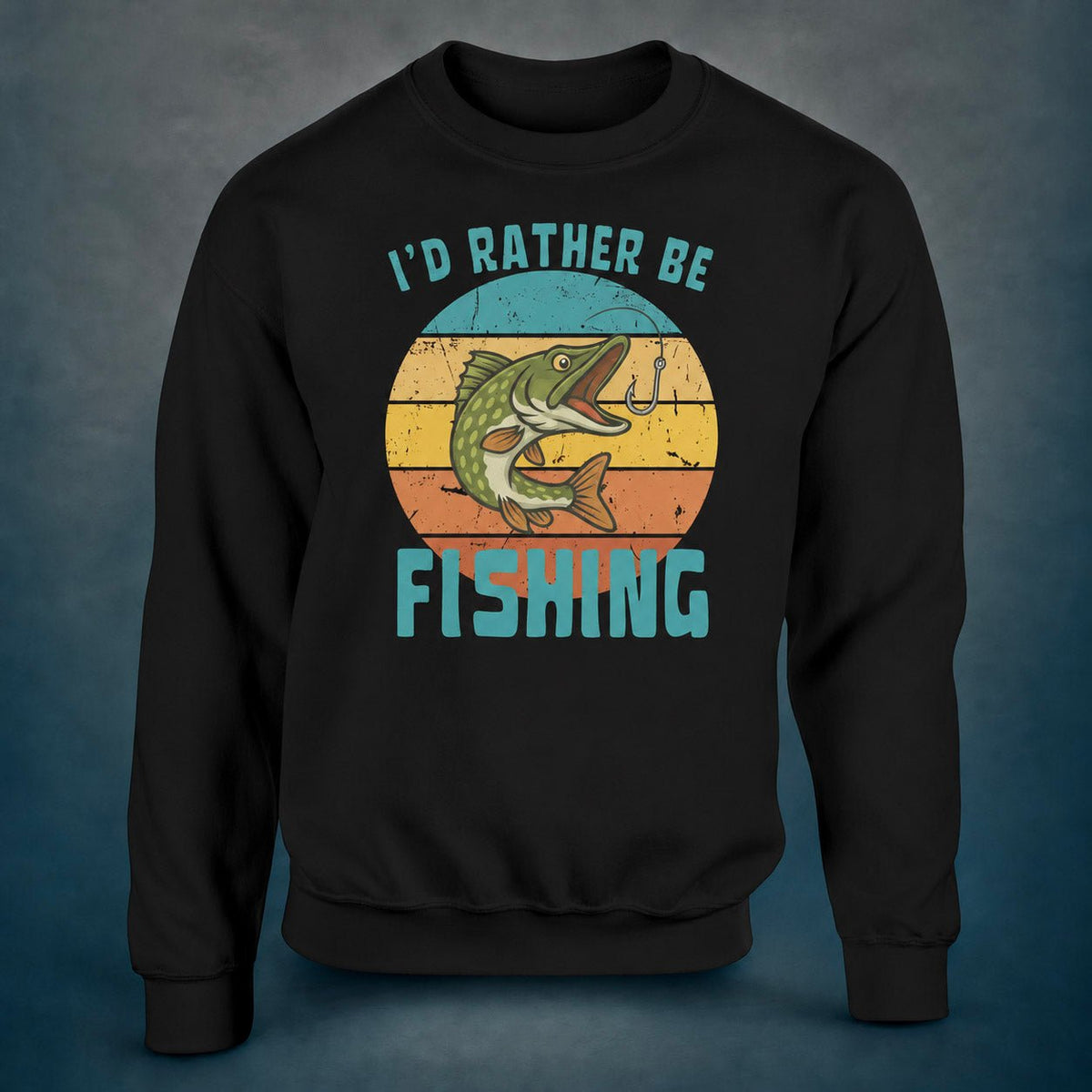 I'd Rather Be Fishing Pike - Sweatshirt - Rather Be In Finland