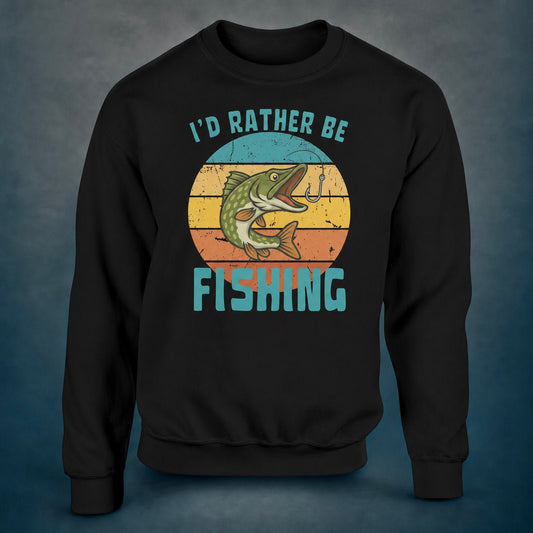 I'd Rather Be Fishing Pike - Sweatshirt - Rather Be In Finland