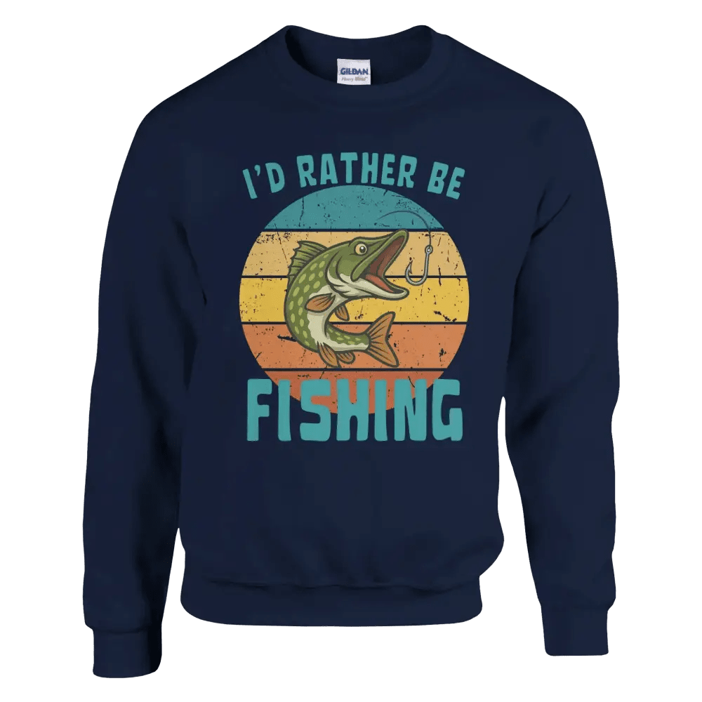 I'd Rather Be Fishing Pike - Sweatshirt - Rather Be In Finland