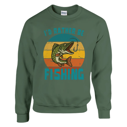 I'd Rather Be Fishing Pike - Sweatshirt - Rather Be In Finland