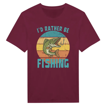 I'd Rather Be Fishing Pike - T-shirt - Rather Be In Finland