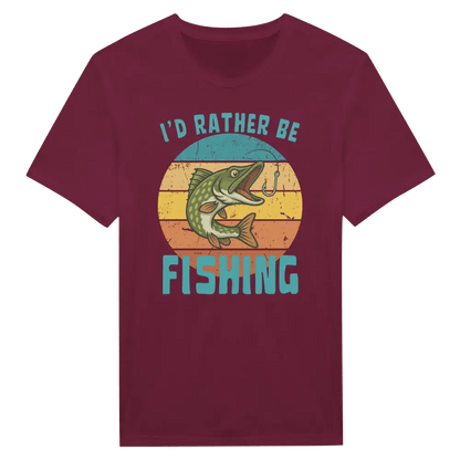I'd Rather Be Fishing Pike - T-shirt - Rather Be In Finland