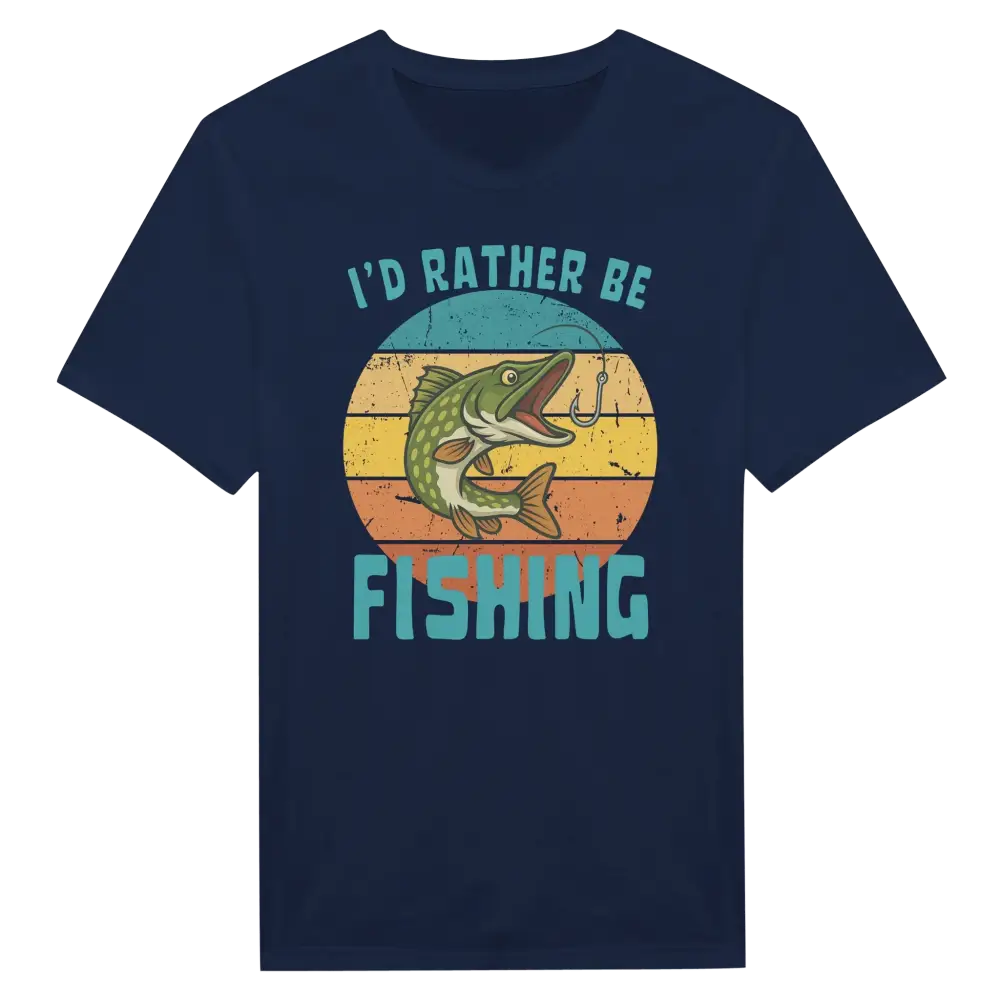 I'd Rather Be Fishing Pike - T-shirt - Rather Be In Finland