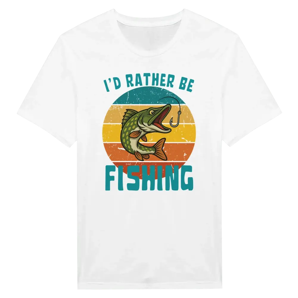 I'd Rather Be Fishing Pike - T-shirt - Rather Be In Finland
