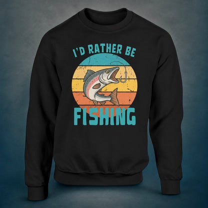 I'd Rather Be Fishing Salmon - Sweatshirt - Rather Be In Finland
