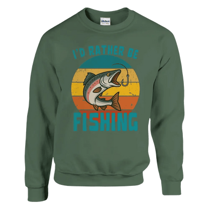 I'd Rather Be Fishing Salmon - Sweatshirt - Rather Be In Finland