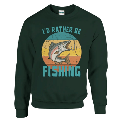 I'd Rather Be Fishing Salmon - Sweatshirt - Rather Be In Finland