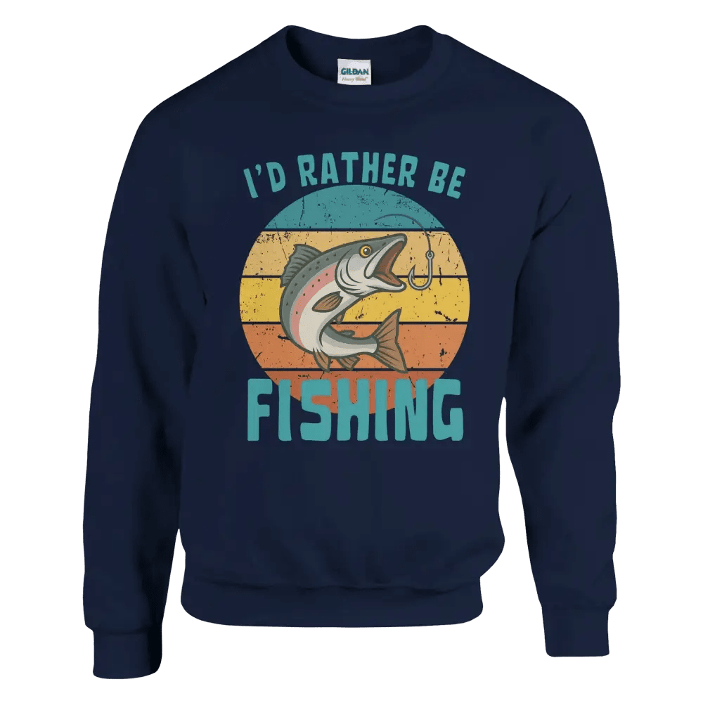 I'd Rather Be Fishing Salmon - Sweatshirt - Rather Be In Finland