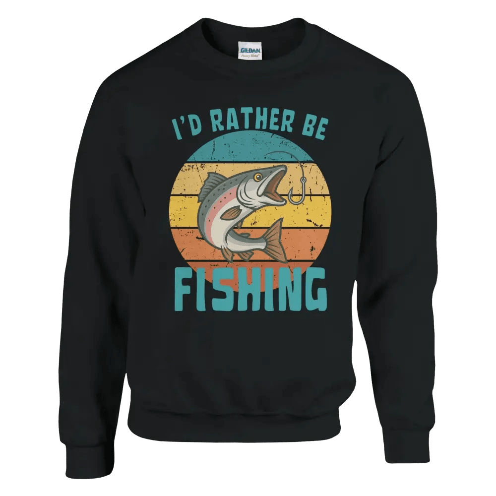 I'd Rather Be Fishing Salmon - Sweatshirt - Rather Be In Finland
