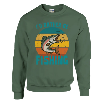 I'd Rather Be Fishing Salmon - Sweatshirt - Rather Be In Finland