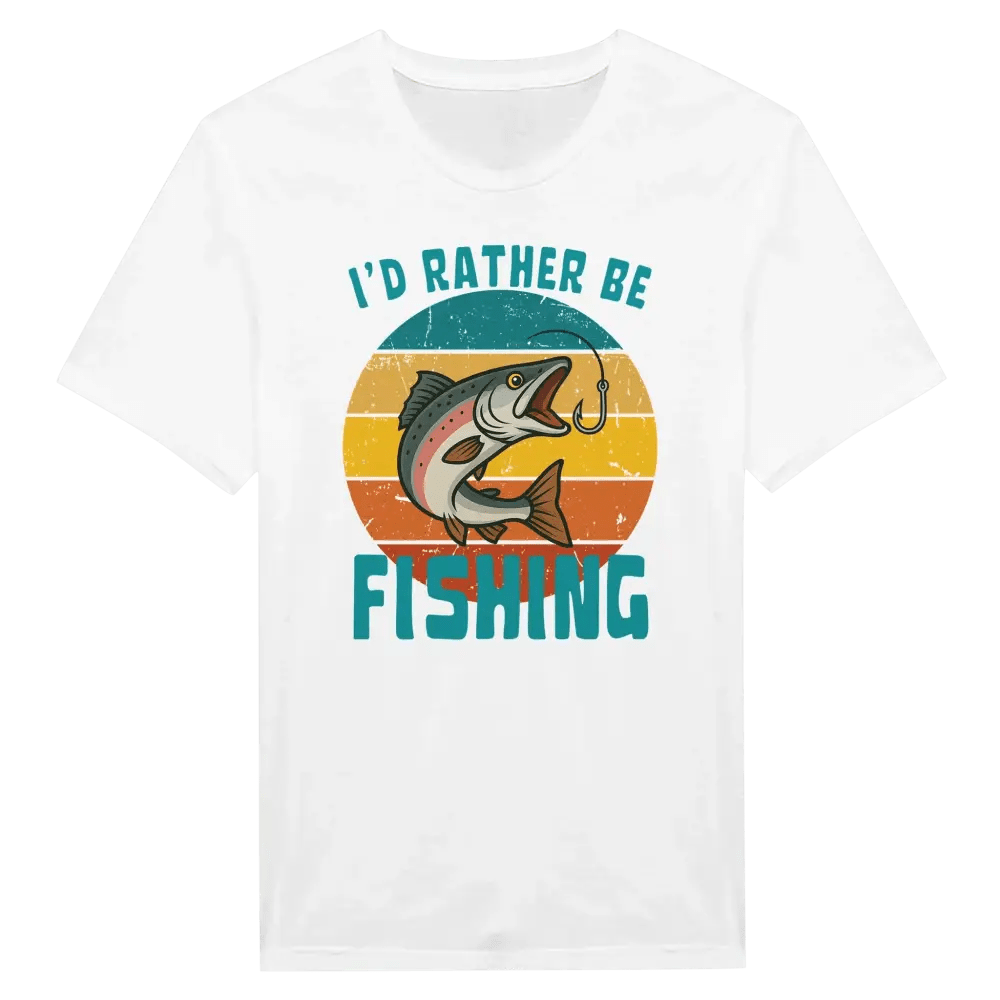 I'd Rather Be Fishing Salmon - T-shirt - Rather Be In Finland