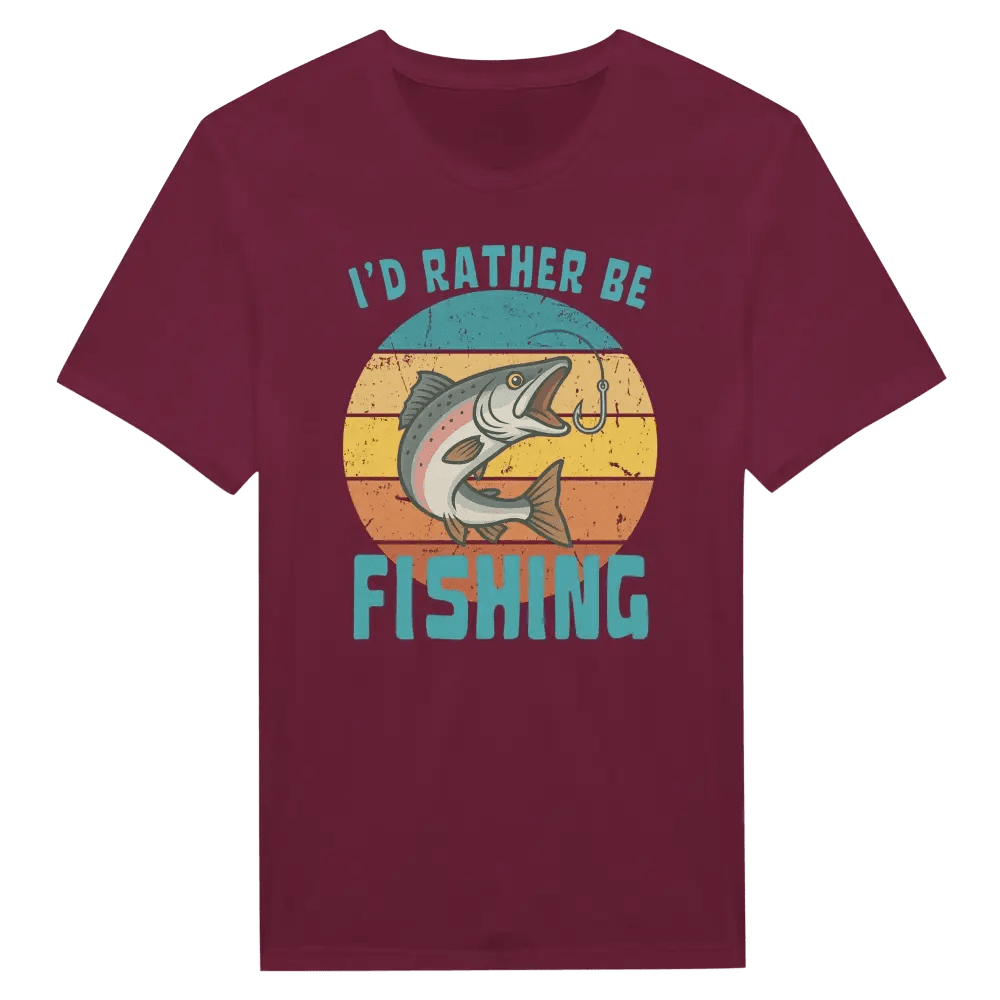 I'd Rather Be Fishing Salmon - T-shirt - Rather Be In Finland