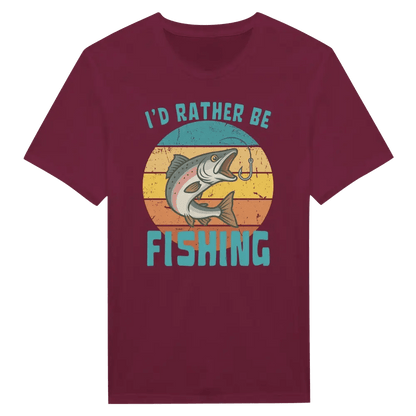 I'd Rather Be Fishing Salmon - T-shirt - Rather Be In Finland