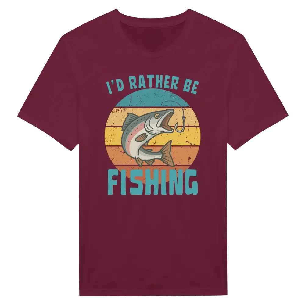I'd Rather Be Fishing Salmon - T-shirt - Rather Be In Finland