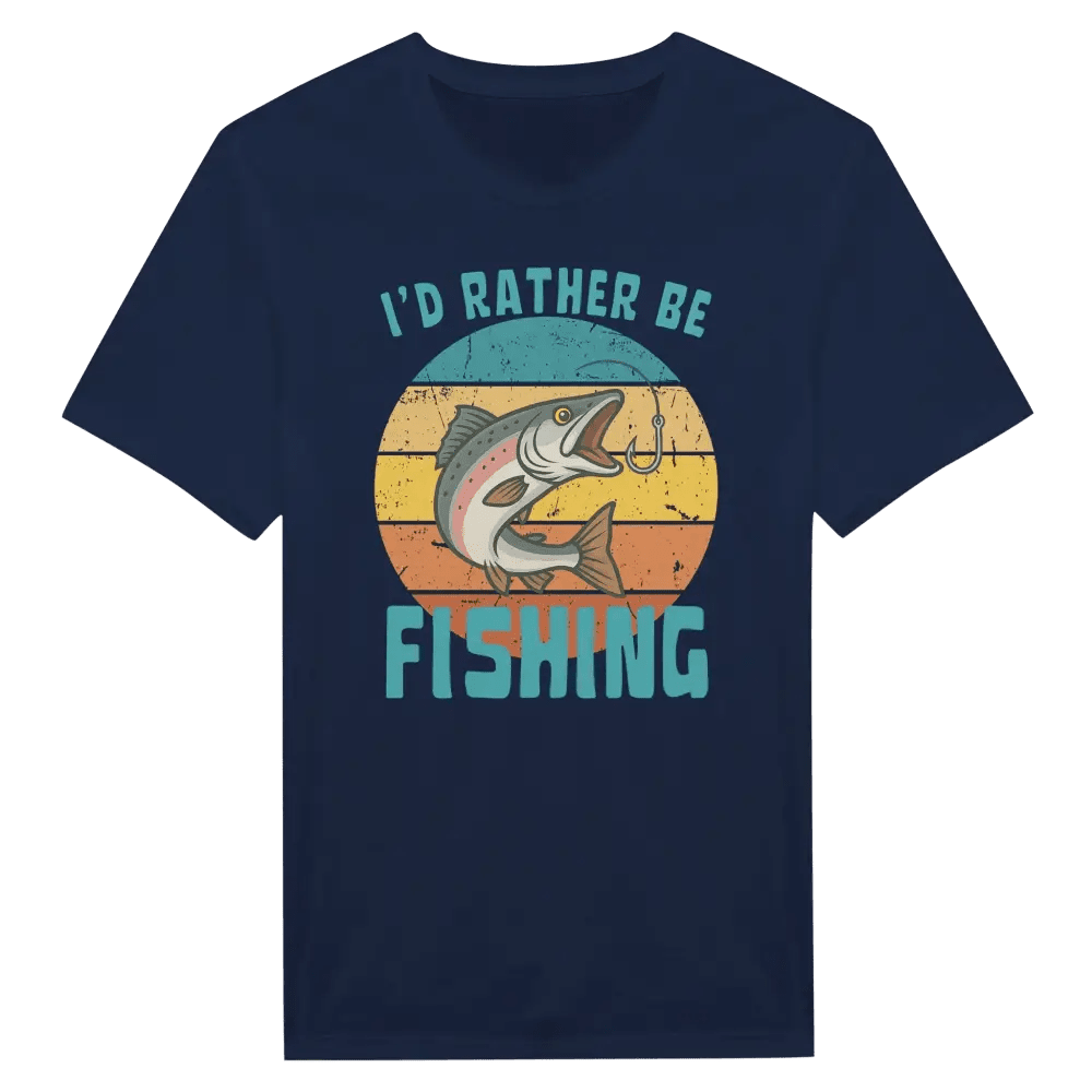 I'd Rather Be Fishing Salmon - T-shirt - Rather Be In Finland