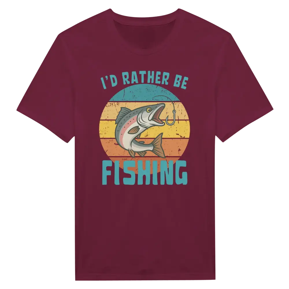 I'd Rather Be Fishing Salmon - T-shirt - Rather Be In Finland