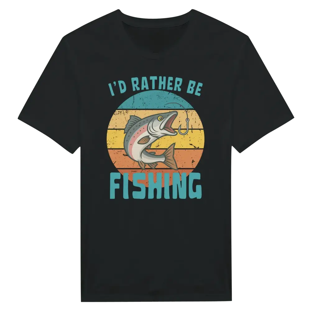 I'd Rather Be Fishing Salmon - T-shirt - Rather Be In Finland
