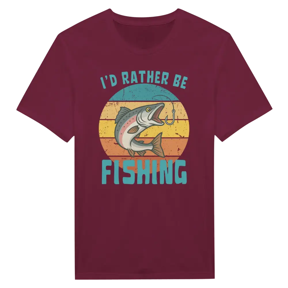 I'd Rather Be Fishing Salmon - T-shirt - Rather Be In Finland