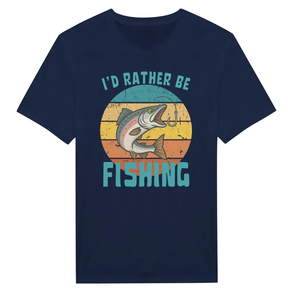 I'd Rather Be Fishing Salmon - T-shirt - Rather Be In Finland