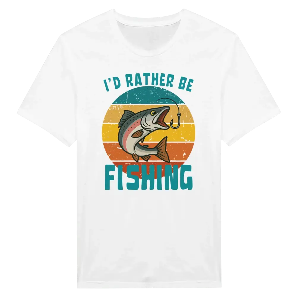 I'd Rather Be Fishing Salmon - T-shirt - Rather Be In Finland