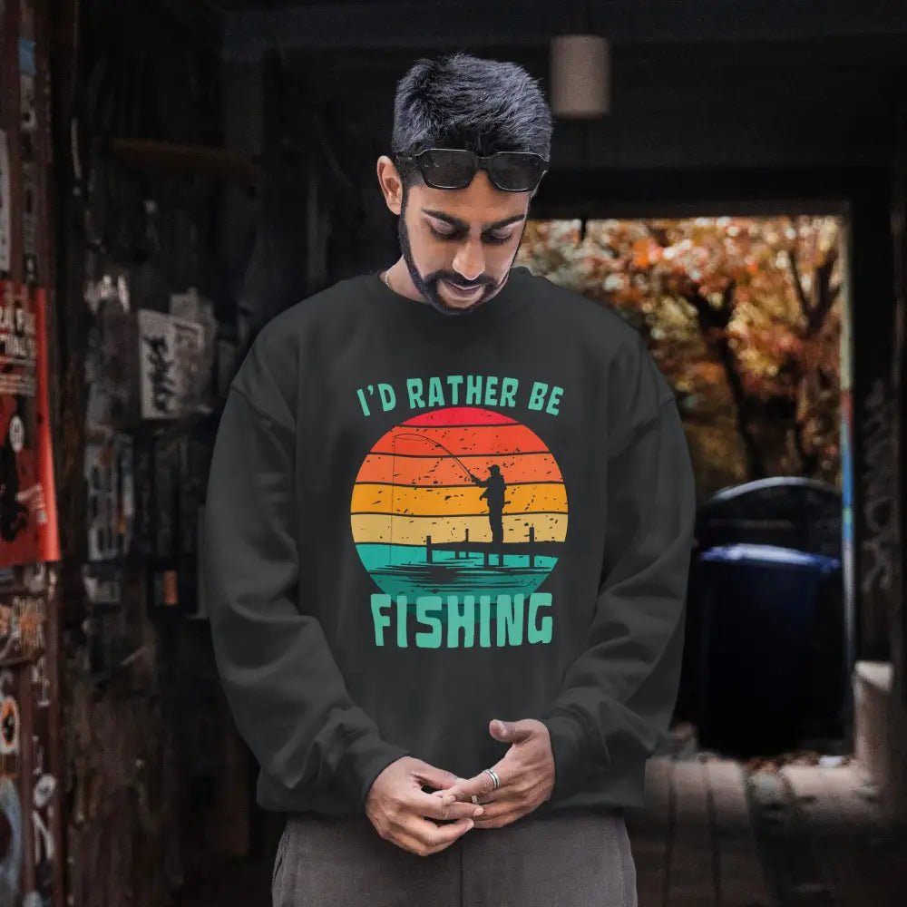 I'd Rather Be Fishing - Sweatshirt - Rather Be In Finland