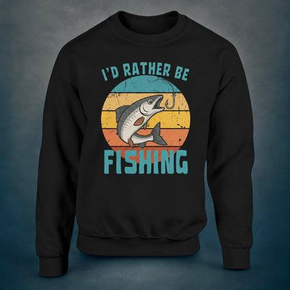 I'd Rather Be Fishing Whitefish - Sweatshirt - Rather Be In Finland